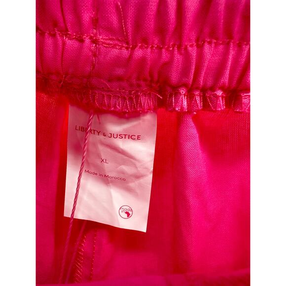 Liberty & Justice The Ainatou Pink Cotton Shorts Women's Size X-Large XL NWT - Picture 6 of 10